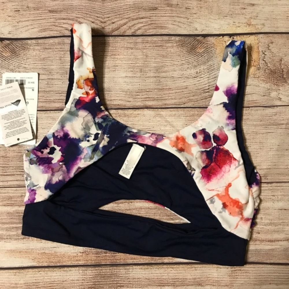 Athleta Watercolor Reversible Scoop Bikini Top - Picture 5 of 7